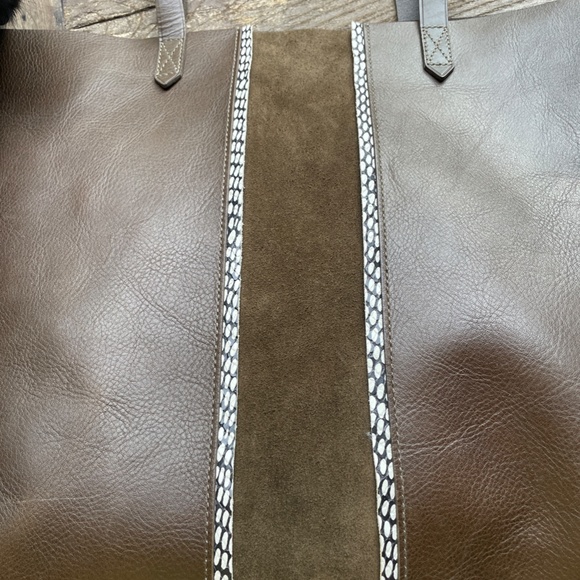 Madewell Handbags - Madewell Transport Tote in Dark Olive - NWT